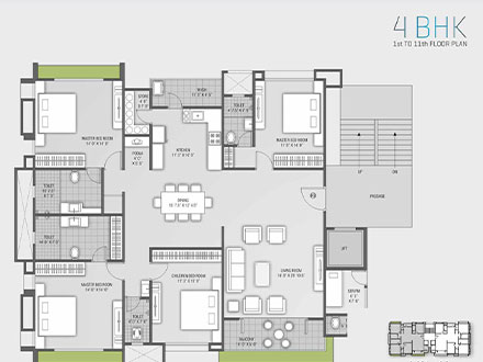 Block A - B Floor Plan
