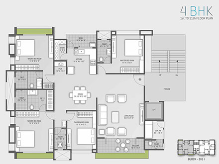 Block D - I Floor Plan